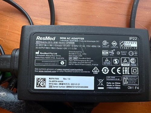 Genuine resmed model 370006 - 370006, ac